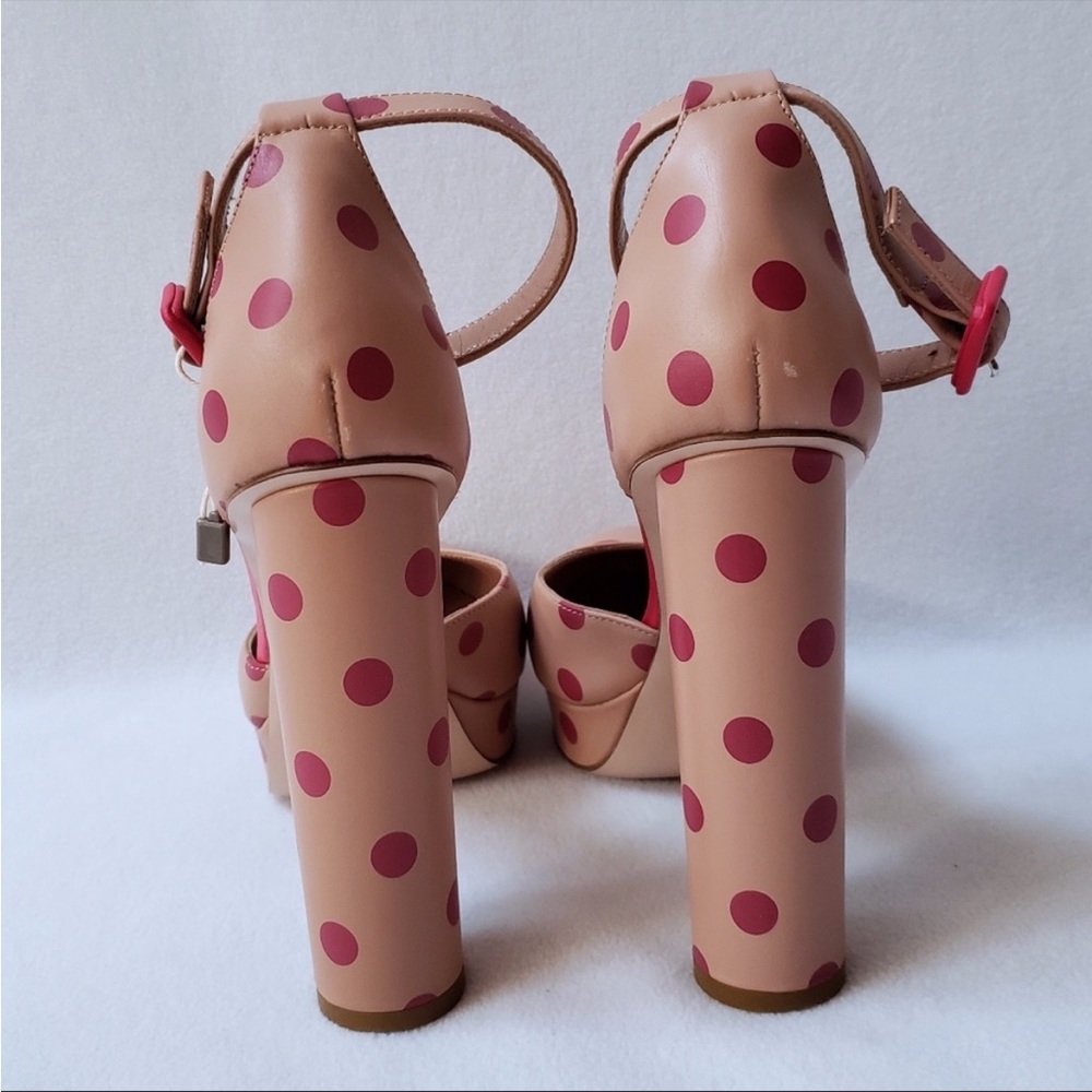 Valentino Red (V) Polka Dot Ankle Strap Platform Pumps🛑SOLD🛑 - Picture 3 of 10